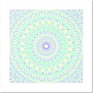 Trippy Boho Hippie Mandala Posters and Art